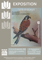 Exposition "Les oiseaux" de Claude Becker-Ferraro_Saint-Bonnet-en-Champsaur - Exposition "Les oiseaux" de Claude Becker-Ferraro_Saint-Bonnet-en-Champsaur Exposition "Les oiseaux" de Claude Becker-Ferraro_Saint-Bonnet-en-Champsaur - Exposition "Les oiseaux" de Claude Becker-Ferraro_Saint-Bonnet-en-Champsaur